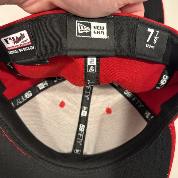 NWT Cleveland Baseball MLB Authentic New Era 59fifty Fitted Hat Block C - Picture 7 of 9